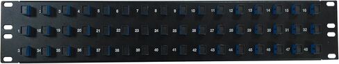 12 Port SC Fiber Patch Panel APC Singlemode (Green Couplers) (Loaded 1u) 19" in Kuwait