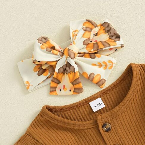 BemeyourBBs Newborn Baby Girl Clothes Ruffle Romper Bodysuit Top Flared Pants Set Baby Bell Bottom Outfit in Saudi Arabia