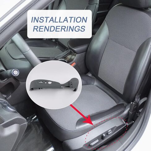 Left Driver Side Power Seat Switch Bezel Panel Trim Seat Adjuster Switch Bezel Cover 22753131 22753132 22753133 Replacement for Chevrolet Malibu 2013-2016 Dark Brown in Saudi Arabia