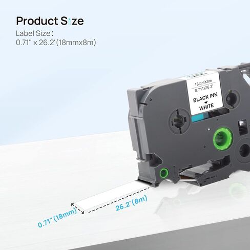 شريط TZE-241 18 مم 0.7 بديل أبيض مصفح لـ Brother tze-241 tze241 للاستخدام مع Brother Ptouch PT-D400 PT-D600 PT-D410 PT-D610BT PTD460BT صانع الملصقات، 4 عبوات in Saudi Arabia