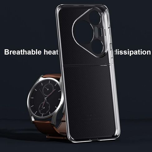 QUIETIP Case Compatible with Huawei Pura 70 Ultra with Tempered Glass Screen Protector,Hard PC Protective Cover,White in Saudi Arabia