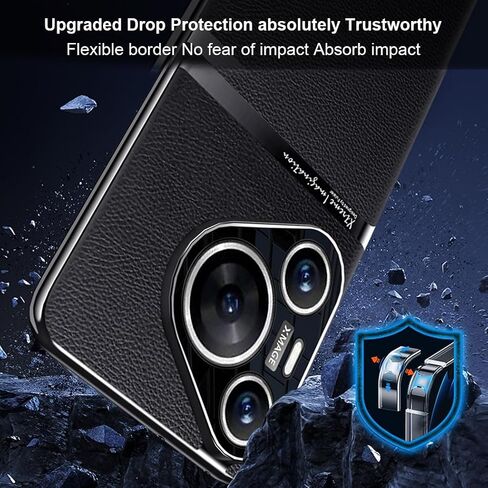 QUIETIP Case Compatible with Huawei Pura 70 Ultra with Tempered Glass Screen Protector,Hard PC Protective Cover,White in Saudi Arabia