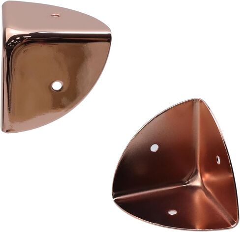 8Pcs Box Corner Tool Box Edge Guard Case Protector Trunk Corner Cover Heavy Duty Furniture Corner, Rose Gold in Saudi Arabia