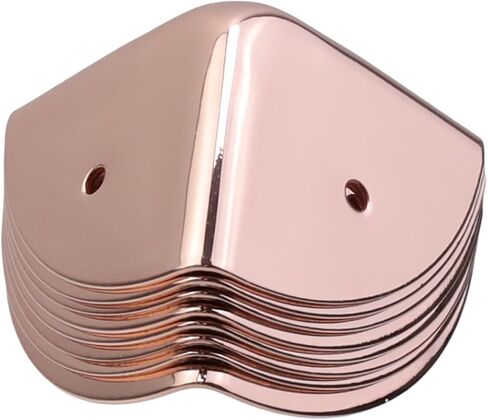 8Pcs Box Corner Tool Box Edge Guard Case Protector Trunk Corner Cover Heavy Duty Furniture Corner, Rose Gold in Saudi Arabia