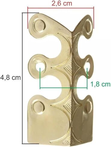 Skiffers Baseboard Corner Protectors,Baseboard Corner Protectors Solid Brass Skirting Board Corner Protectors,Vintage Metal Corner Protector Decorative Protector Cover (1, Bronze) in Kuwait