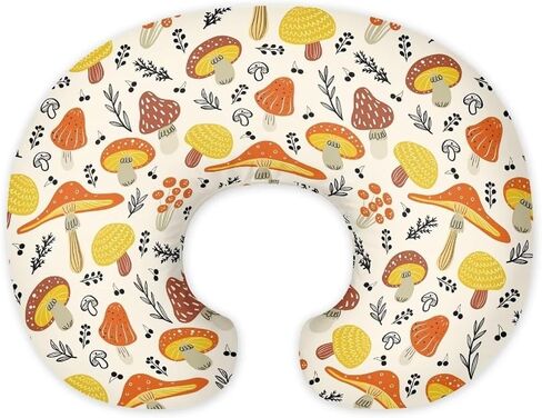 Mushroom Nursing Pillow Cover Breathable Neutral Breastfeeding Pillow Cover Easy to Clean Soft Removable Pillow Cover for Infant Snug in Kuwait