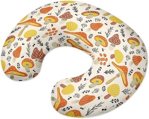 Mushroom Nursing Pillow Cover Breathable Neutral Breastfeeding Pillow Cover Easy to Clean Soft Removable Pillow Cover for Infant Snug in Kuwait