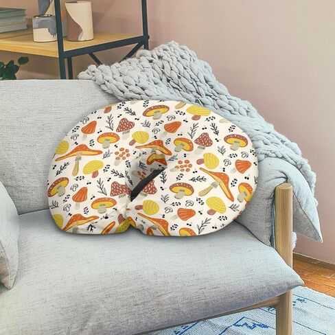 Mushroom Nursing Pillow Cover Breathable Neutral Breastfeeding Pillow Cover Easy to Clean Soft Removable Pillow Cover for Infant Snug in Kuwait