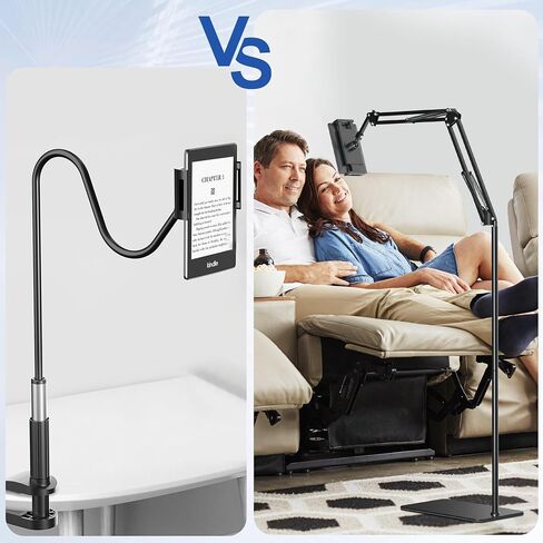 Floor Stand for Kindle Acessories Reading in Bed, Hands Free Tablet Arm Holder for Kindle Accessory, Compatible with Kindle iPhone Fire Tablet 4.5-12.9 inch in Saudi Arabia