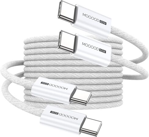 USB C Charger Cable, USB C to USB C Cable (3.3ft, 2Pack) 60W(3A) Fast Charging Cord USB 2.0 Type C Cable Braided USB C to C Cord for iPhone 15,iPad Air 4,MacBook Pro,Samsung Galaxy S23,Switch in Saudi Arabia
