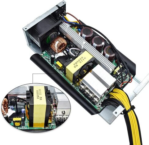 12V 166A AC110-240V 10x6pin 2000W PSU، لـ Bitmain Antminer S9 S7 L3 BTC LTC ETH مصدر إمداد الطاقة للتعدين in Kuwait