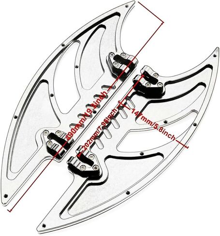 TOPRAMETAL for Harley Chrome Rider Road Glide Floorboards Kits Gear Brake Shifter levers Touring (Driver+ Passenger floorboards) in Saudi Arabia