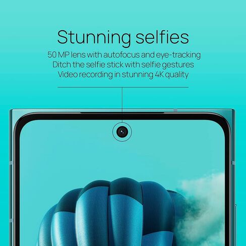 HMD Skyline 5G | Android 14 | Unlocked Smartphone | Dual SIM | US Version | 8/256GB | 6.55" 144Hz pOLED Screen | 108MP Triple Camera | 50MP Selfie Camera | Blue in Saudi Arabia
