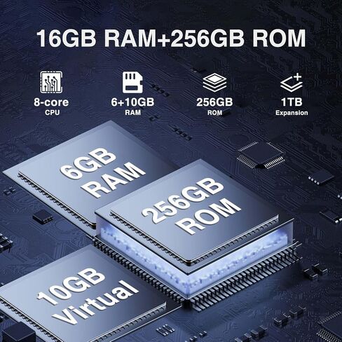 DOOGEE S41 MAX هواتف ذكية متينة، 16 جيجابايت + 256 جيجابايت/1 تيرابايت فتح الهواتف المحمولة، هاتف Android 13 القوي، بطارية 6300 مللي أمبير في الساعة، هاتف محمول متين 5.5 بوصة HD+، IP68/69K/شريحة اتصال 4G مزدوجة/معرف الوجه/OTG/NFC/GPS، أسود in Saudi Arabia