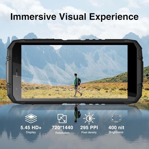 DOOGEE S41 MAX هواتف ذكية متينة، 16 جيجابايت + 256 جيجابايت/1 تيرابايت فتح الهواتف المحمولة، هاتف Android 13 القوي، بطارية 6300 مللي أمبير في الساعة، هاتف محمول متين 5.5 بوصة HD+، IP68/69K/شريحة اتصال 4G مزدوجة/معرف الوجه/OTG/NFC/GPS، أسود in Saudi Arabia