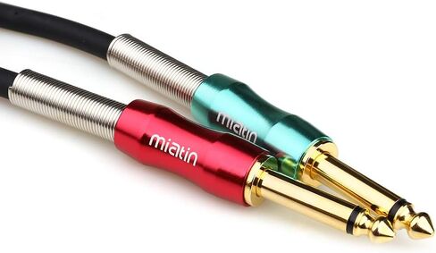 1/4" Male TRS to Dual 6.35mm (1/4") TS Male Aux Jack Stereo Audio Y Splitter Patch Insert Cable -3Meters / 10Feet in Saudi Arabia