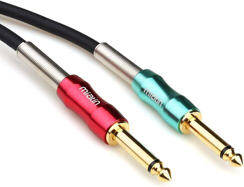 1/4" Male TRS to Dual 6.35mm (1/4") TS Male Aux Jack Stereo Audio Y Splitter Patch Insert Cable -3Meters / 10Feet in Saudi Arabia
