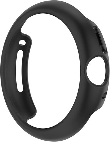 LOKEKE Compatible with Google Pixel Watch Protective Case Cover, PC Protective Case Cover Shell Compatible with Google Pixel Watch(PC Black) in Kuwait