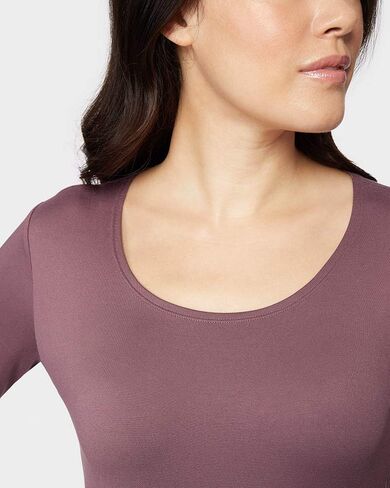 32 Degrees Heat Womens Ultra Soft Thermal Lightweight Baselayer Scoop Neck Long Sleeve Top in Saudi Arabia