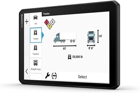 Garmin Dezl OTR820 GPS Truck Navigator شاشة لمس 8 بوصات، ملاحة GPS تجارية لحزمة سائقي الشاحنات شبه مع بطاقة ذاكرة SD سعة 32 جيجابايت + مجموعة تنظيف LCD in Saudi Arabia