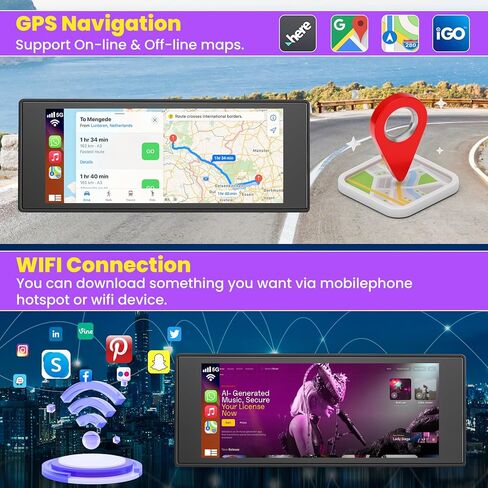 [4+64G]Car Radio for VW Volkswagen Beetle 2004-2010 with Wireless Carplay&Android Auto, 6.8 inch IPS Touchscreen Android VW stereo support Bluetooth/Hi-Fi Audio/GPS/Wifi/FM Radio/SWC+AHD Backup Camera in Kuwait