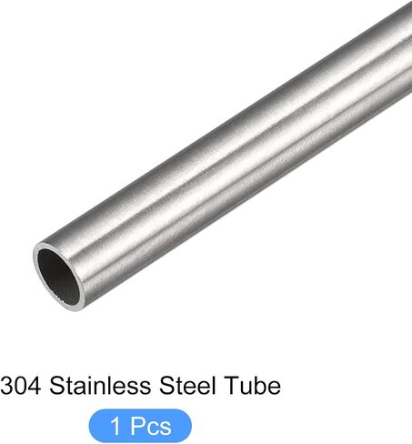 أنبوب METALLIXITY 304 من الفولاذ المقاوم للصدأ (14 مم OD × 0.5 مم طول × 300 مم طول)، أنابيب مستقيمة - للتأثيث المنزلي والآلات in Kuwait