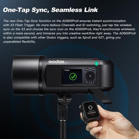Godox AD600Pro II Outdoor Strobe Light 600Ws 2.4 GHz Wireless TTL Camera Flash Speedlite TFT Screen for Onboard Control Powerful Li-ion Battery 1/8000s HSS 0.01-0.9s Recycling Time 360 Full Power in Saudi Arabia