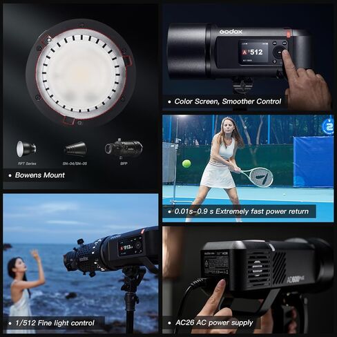 Godox AD600Pro II Outdoor Strobe Light 600Ws 2.4 GHz Wireless TTL Camera Flash Speedlite TFT Screen for Onboard Control Powerful Li-ion Battery 1/8000s HSS 0.01-0.9s Recycling Time 360 Full Power in Saudi Arabia