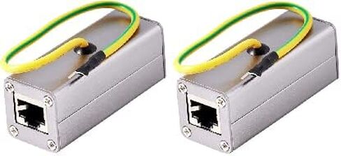 RiteAV - Outdoor Ethernet POE+ / RJ-45 Surge Protector (Shielded) for Thunder & Lightning Protection (Gigabyte) - 2 Pack in Saudi Arabia