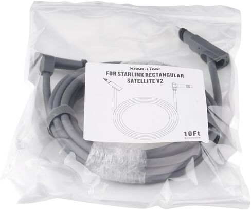 XTAR Starlink Cable 10FT for Starlink Actuated Gen 2, Replacement Cable Starlink Rectangular Satellite V2 Waterproof Starlink Extension Cables in Saudi Arabia
