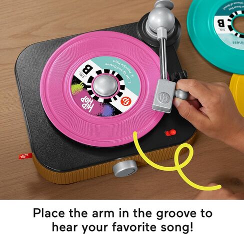 Fisher-Price Musical Toy, Rockin’ Record Player for Preschool Pretend Play for Kids Ages 3+ Year in Saudi Arabia