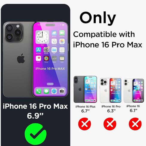AICase متوافق مع حافظة iPhone 16 Pro Max مقاومة للماء، وواقي شاشة مدمج مقاوم للماء ومقاوم للصدمات والغبار ومقاوم للثلوج، جراب هاتف متين تحت الماء in Kuwait
