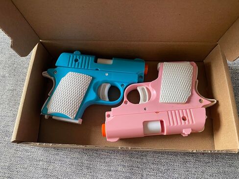 Hikewintoy 2 Pack Cool Fidget Toy Gun، ألعاب صغيرة مطبوعة ثلاثية الأبعاد لتخفيف التوتر، ألعاب تململ مناسبة لتخفيف اضطراب فرط الحركة ونقص الانتباه وتخفيف القلق، للبالغين والأطفال (FID-YTR-P) in Saudi Arabia