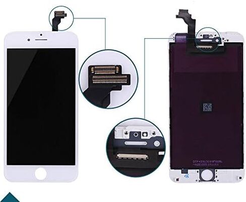 الأبيض آيفون 6 4.7 بوصة شاشة LCD استبدال كامل محول الأرقام الجمعية الإطار مجموعة الزجاج الأمامي عرض مجموعة الأدوات المطلوبة in Kuwait