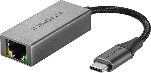 محول INSIGNIA USB-C إلى إيثرنت (أسود) in Kuwait