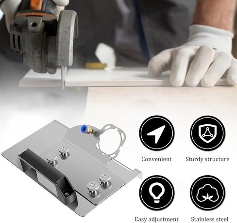 Angle Grinder Stand for Tile 45° Chamfer Cutting, Stainless Steel Angle Grinder Holder Tile Cutter Tool, 45° Ceramic Tile Chamfer Cutting Bracket Attachments for 100 Type Angle Grinders (Regular) in Saudi Arabia