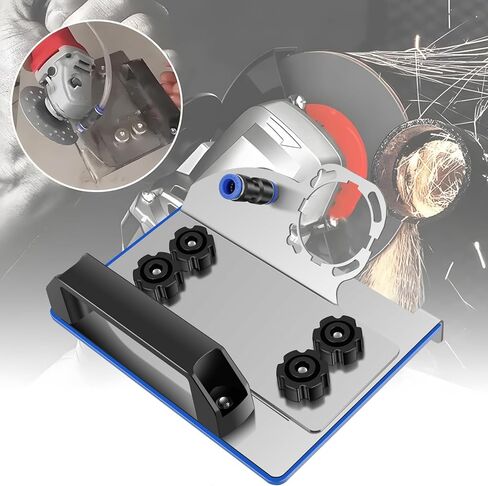 Angle Grinder Stand for Tile 45° Chamfer Cutting, Stainless Steel Angle Grinder Holder Tile Cutter Tool, 45° Ceramic Tile Chamfer Cutting Bracket Attachments for 100 Type Angle Grinders (Regular) in Saudi Arabia