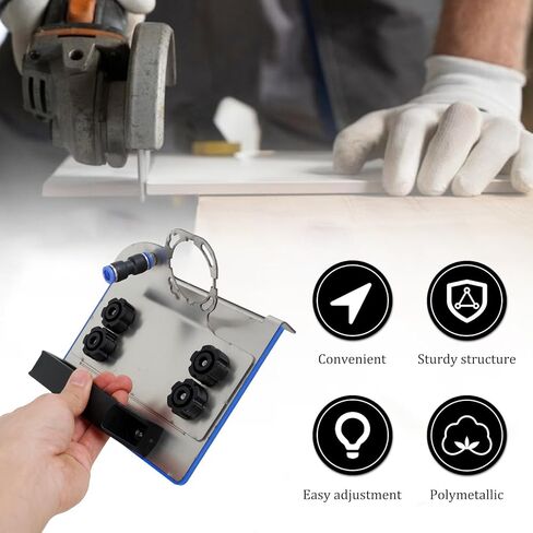 Angle Grinder Stand for Tile 45° Chamfer Cutting, Stainless Steel Angle Grinder Holder Tile Cutter Tool, 45° Ceramic Tile Chamfer Cutting Bracket Attachments for 100 Type Angle Grinders (Regular) in Saudi Arabia
