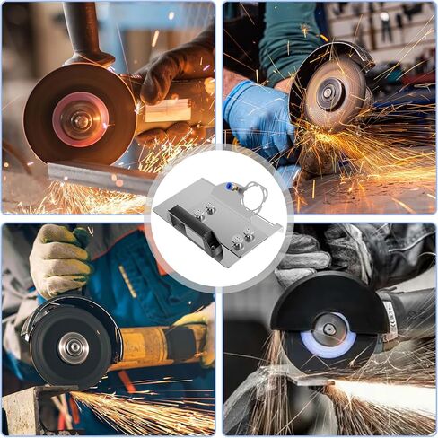 Angle Grinder Stand for Tile 45° Chamfer Cutting, Stainless Steel Angle Grinder Holder Tile Cutter Tool, 45° Ceramic Tile Chamfer Cutting Bracket Attachments for 100 Type Angle Grinders (Regular) in Saudi Arabia