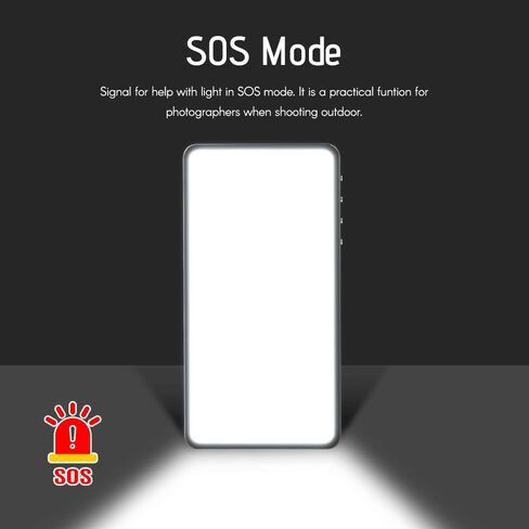 RGB Video Light, Portable Light Panel 3000K-6500K Dimmable Brightness 30 Special Effects CRI ≥95 for Video Recording Product Photography in Saudi Arabia