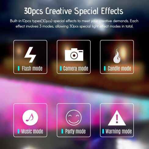 RGB Video Light, Portable Light Panel 3000K-6500K Dimmable Brightness 30 Special Effects CRI ≥95 for Video Recording Product Photography in Saudi Arabia