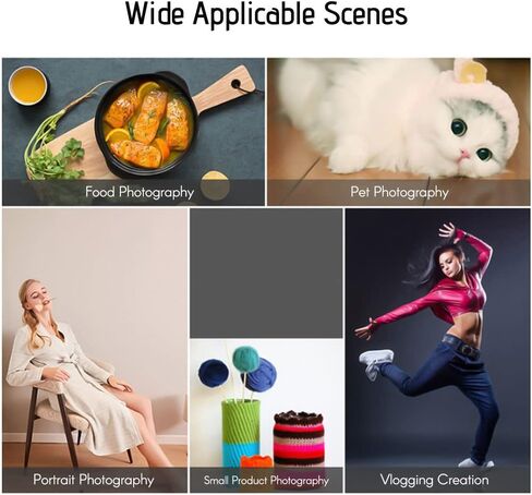 RGB Video Light, Portable Light Panel 3000K-6500K Dimmable Brightness 30 Special Effects CRI ≥95 for Video Recording Product Photography in Saudi Arabia