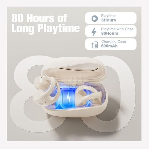 مشبك بلون البشرة على سماعات الأذن المفتوحة، سماعات أذن لاسلكية تعمل بالبلوتوث، مشبك للأذن خارجي، سماعات توصيل عظمية هوائية، سماعات أذن مفتوحة، سماعات أذن موصلة للعظام، مكبر صوت لقنوات الأذن الصغيرة in Kuwait