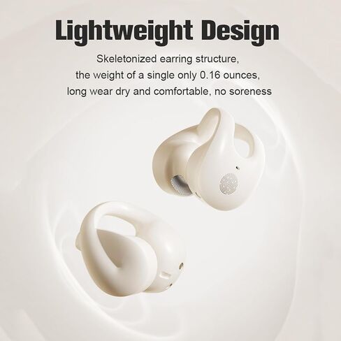 مشبك بلون البشرة على سماعات الأذن المفتوحة، سماعات أذن لاسلكية تعمل بالبلوتوث، مشبك للأذن خارجي، سماعات توصيل عظمية هوائية، سماعات أذن مفتوحة، سماعات أذن موصلة للعظام، مكبر صوت لقنوات الأذن الصغيرة in Kuwait