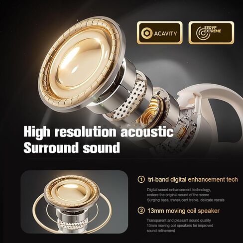 مشبك بلون البشرة على سماعات الأذن المفتوحة، سماعات أذن لاسلكية تعمل بالبلوتوث، مشبك للأذن خارجي، سماعات توصيل عظمية هوائية، سماعات أذن مفتوحة، سماعات أذن موصلة للعظام، مكبر صوت لقنوات الأذن الصغيرة in Kuwait