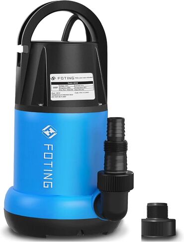 foting 1/2 حصان مستنقع مضخة غاطسة مع التبديل تعويم، 2535 gph مضخة مياه لتصريف حمام السباحة، مضخة مياه غاطسة المحمولة لحوض الاستحمام الساخن حمام سباحة حديقة بركة الطابق السفلي المغمورة in Kuwait