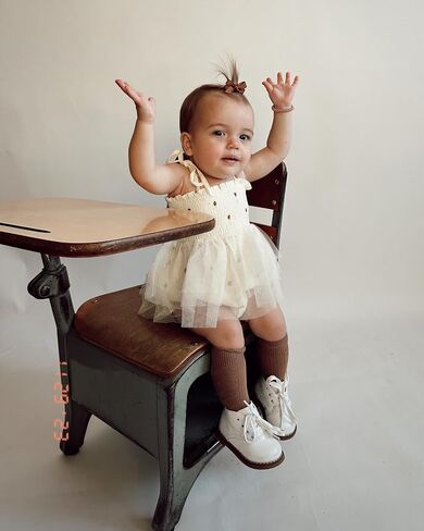 Newborn Toddler Baby Girls Romper Dress Sleeveless Tie Up Strap Print Tulle Tutu Dress Bodysuit Birthday Clothes in Saudi Arabia