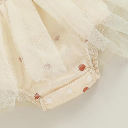 Newborn Toddler Baby Girls Romper Dress Sleeveless Tie Up Strap Print Tulle Tutu Dress Bodysuit Birthday Clothes in Saudi Arabia
