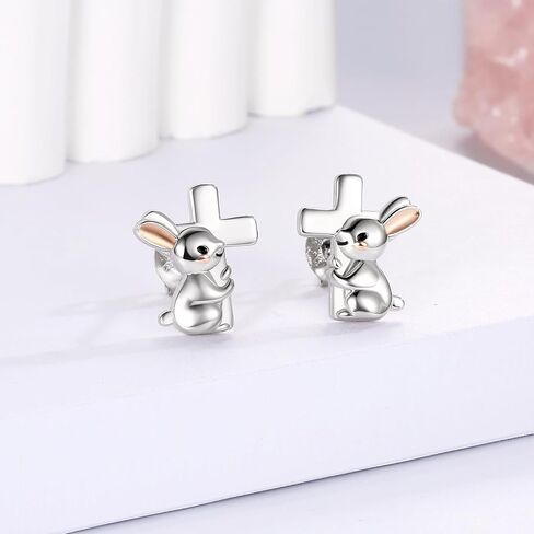 925 فضة ديناصور وأقراط لطيف الحيوان وأقراط هيبوالرجينيك مجوهرات هدايا للفتيات في سن المراهقة النساء in Kuwait