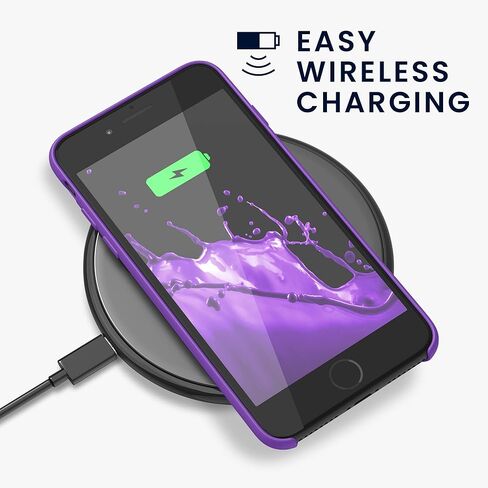 kwmobile Case Compatible with Apple iPhone SE (2022) / iPhone SE (2020) / iPhone 8 / iPhone 7 Case - TPU Silicone Phone Cover with Soft Finish - Orchid Purple in Kuwait